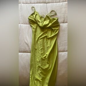 Neon green dress